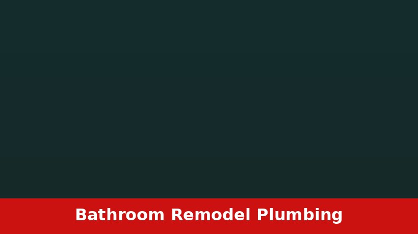 Bathroom remodel plumbing planning for a Ponca City Oklahoma home renovation