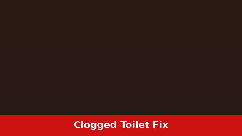 Clogged toilet that won't clear with a plunger in a Ponca City Oklahoma home