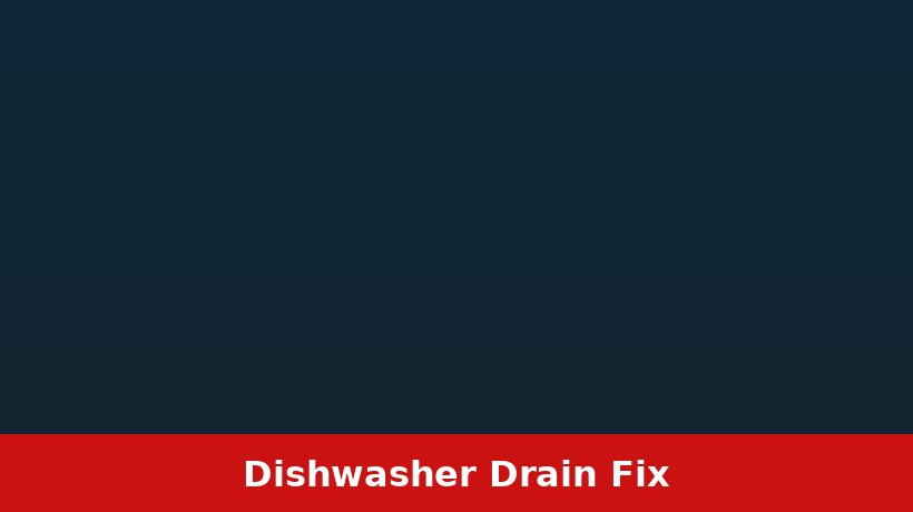 Dishwasher not draining troubleshooting for a Ponca City Oklahoma kitchen