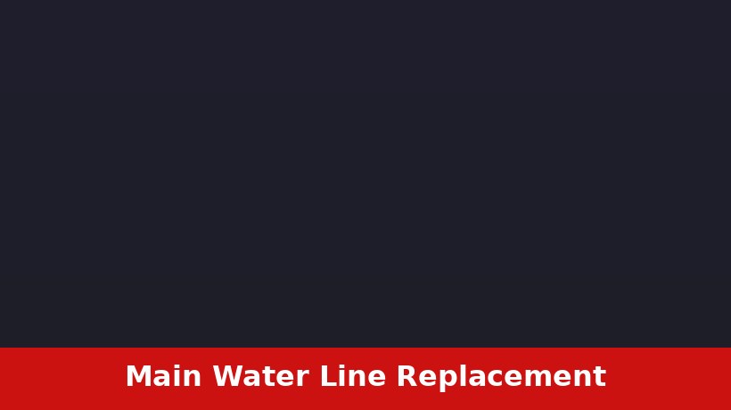 Main water line replacement trench for a Ponca City Oklahoma home