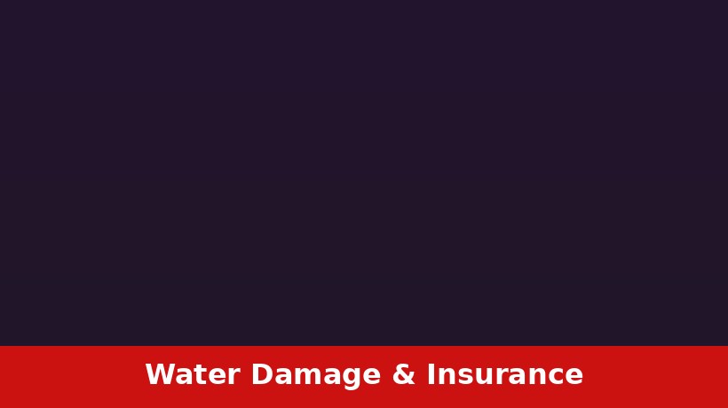 Water damage insurance claim documentation for a Ponca City Oklahoma home