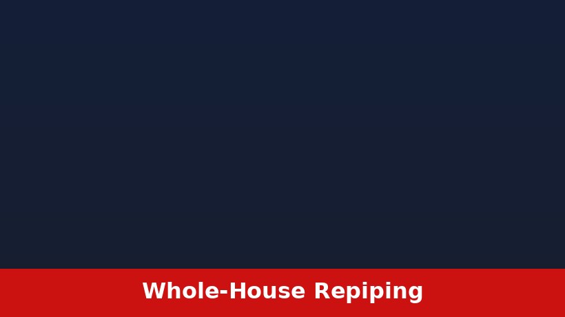 Whole-house repiping project for a Ponca City Oklahoma home
